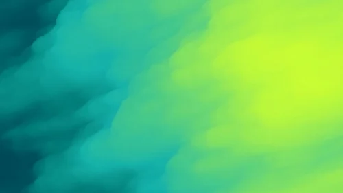 Smoky gradient background darkening to navy teal in the corner and glowing vivid lime green on the right