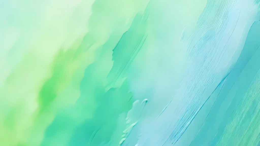 Green Watercolor Background for Google Slides in Diagonal Wash