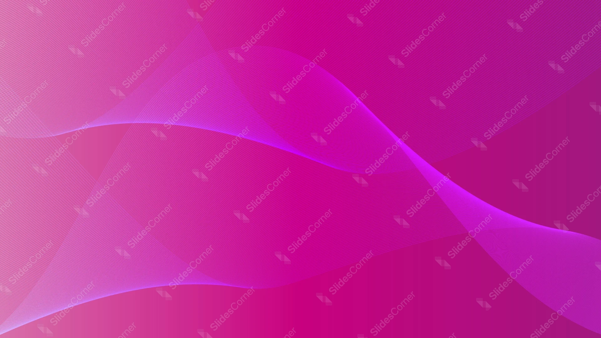 Magenta Pink Background For PowerPoint With A Mesh Wave Curve