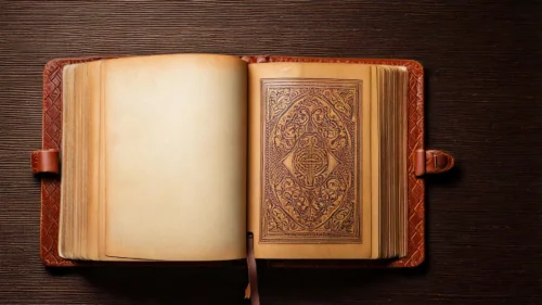 Old Book Background For PowerPoint With A Leather Journal Cover Old Book Background For PowerPoint With A Leather Journal Cover