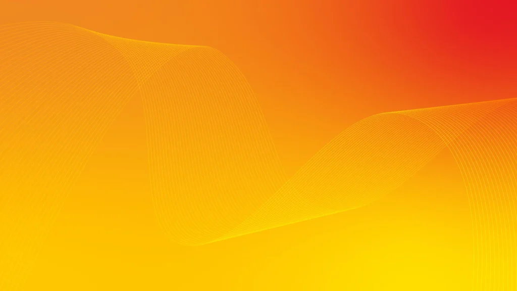 Orange Red Background For PowerPoint With Wave Mesh Lines