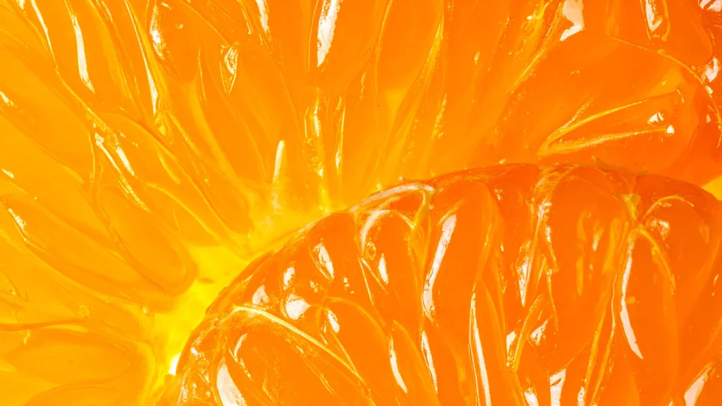 Orange Fruit Background for PowerPoint with Juicy Citrus Macro