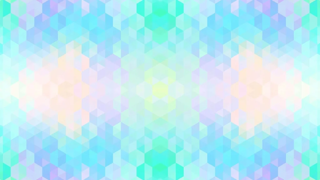 Pastel Geometric Background For Google Slides With Hexagon Mosaic
