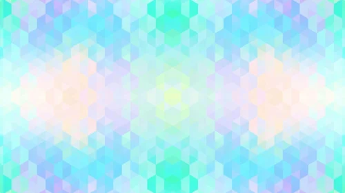 Pastel Geometric Background For Google Slides With Hexagon Mosaic