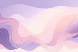 Pastel Background For PowerPoint With A Purple-To-Pink Mesh Wave