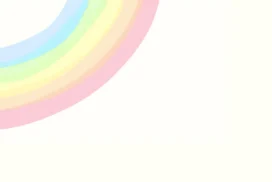 Pastel Rainbow Background For PowerPoint With A Corner Arc