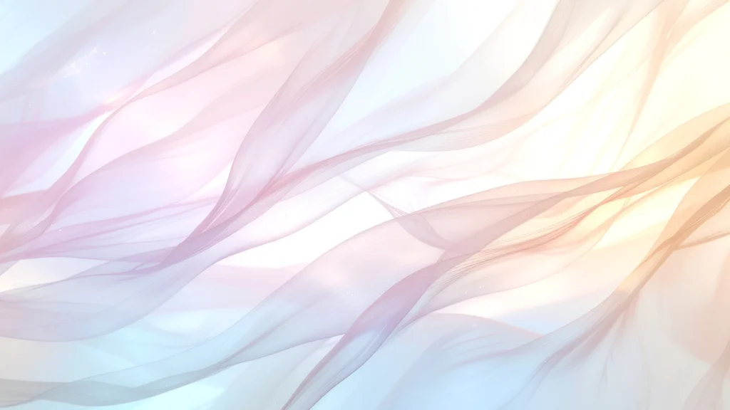 Pastel Silk Background For PowerPoint With Backlit Sheer Fabric