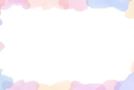 Pastel Cloud Frame Background with Soft Brushstroke Edges