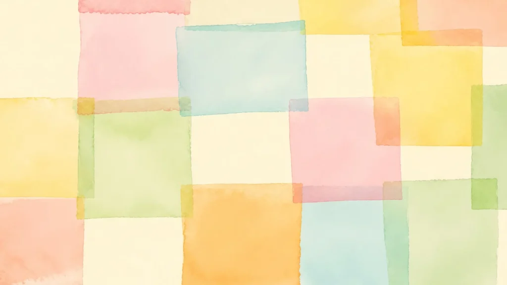 Pastel Watercolor Background for PowerPoint with Overlapping Squares