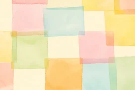 Pastel Watercolor Background for PowerPoint with Overlapping Squares