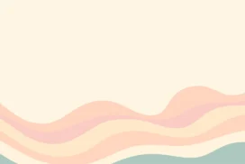 Pastel Background For PowerPoint With Retro Rolling Hills