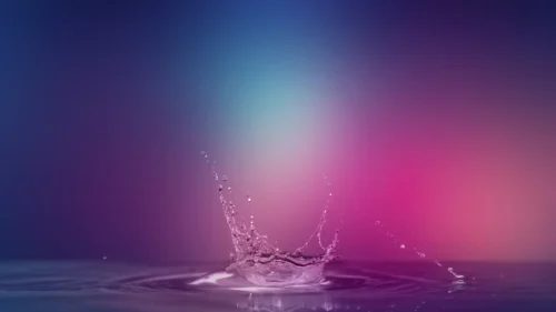Water Splash Background for PowerPoint with Pink Purple Glow Water Splash Background for PowerPoint with Pink Purple Glow