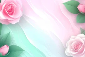 Pink Rose Background For Google Slides With A Silky Pastel Wash