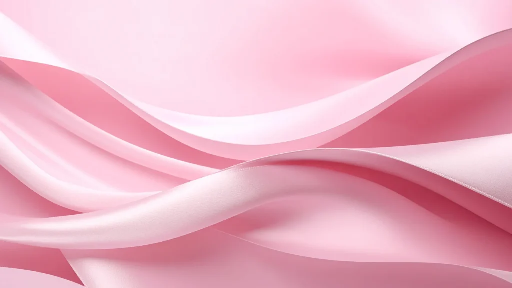 Pink Silk Background for PowerPoint with Crossing Satin Waves
