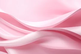 Pink Silk Background for PowerPoint with Crossing Satin Waves