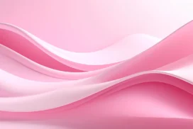 Pink Background For Google Slides With Silky Layered Curves