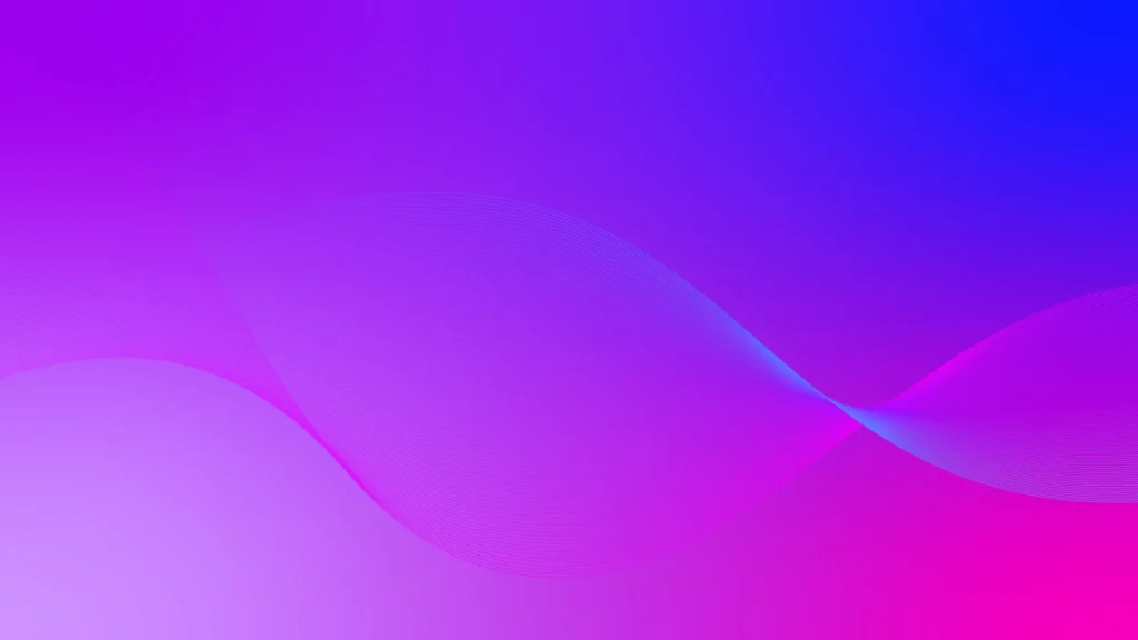Purple Pink Background For PowerPoint With A Vivid Ribbon Wave