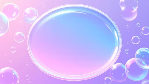 Purple Soap Bubbles Frame Background for PowerPoint Purple Soap Bubbles Frame Background for PowerPoint
