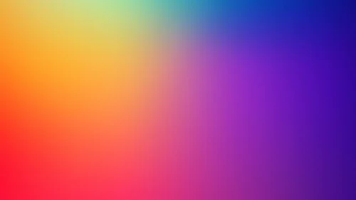 Colorful gradient background with a diagonal rainbow mesh from red to indigo