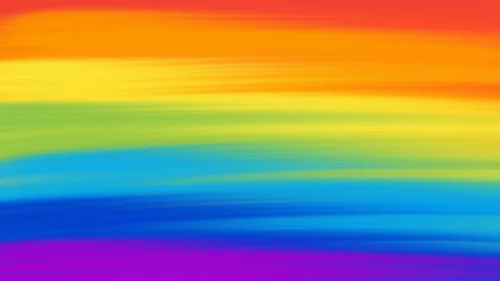 Rainbow Background for Google Slides with Painted Brush Stripes