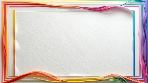Colorful Frame Background with Rainbow Ribbon Paper Edges Colorful Frame Background with Rainbow Ribbon Paper Edges