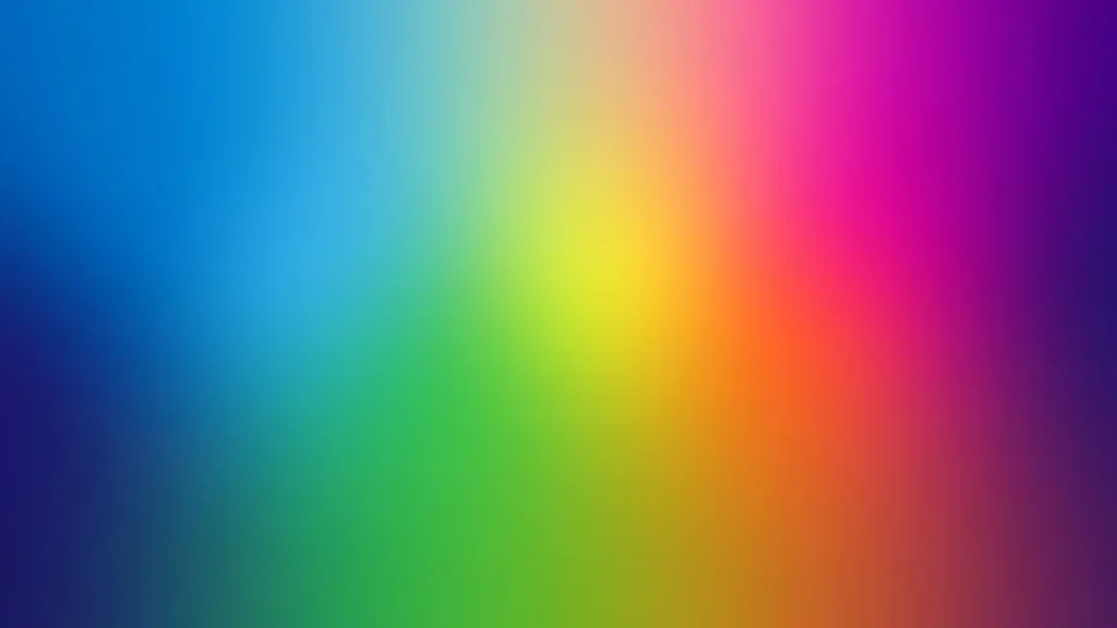 Rainbow Gradient Background for PowerPoint with a Glowing Center