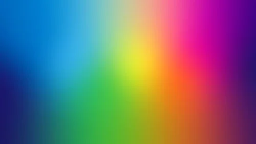 Vivid rainbow gradient background for PowerPoint with a glowing yellow center