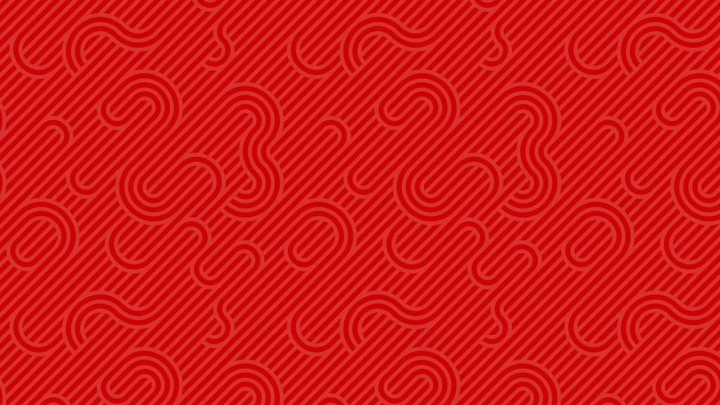 Red Background For PowerPoint With An Oriental Cloud Pattern