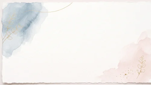 Watercolor Frame Background For Google Slides With Corner Blooms Watercolor Frame Background For Google Slides With Corner Blooms