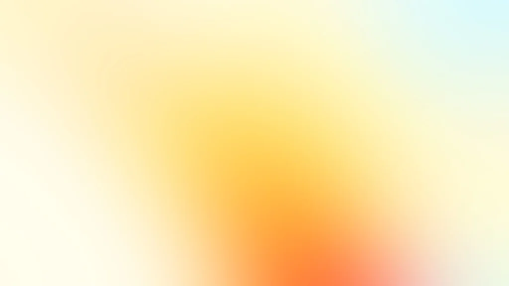 Orange Gradient Background For PowerPoint With A Soft Blue Corner Glow