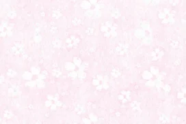 Pink Floral Pattern Background with White Flower Silhouettes