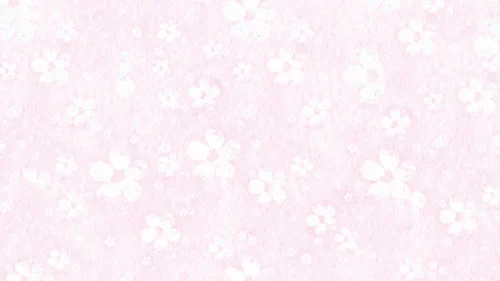 Pink Floral Pattern Background with White Flower Silhouettes Pink Floral Pattern Background with White Flower Silhouettes