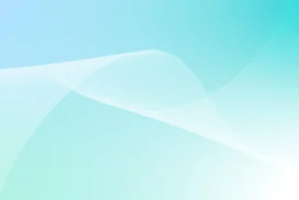 Teal Background For PowerPoint With A Bright Mesh Wave Curve
