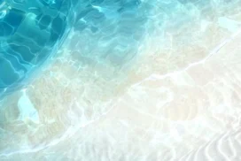 Water Pool Background for Google Slides with Deep Blue Corner
