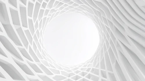 White 3D Background For PowerPoint With A Geometric Tunnel White 3D Background For PowerPoint With A Geometric Tunnel