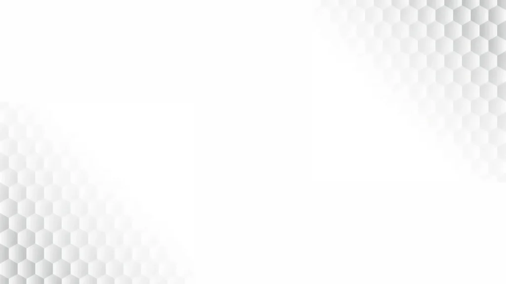 White Background For PowerPoint With Hexagon Corner Accents
