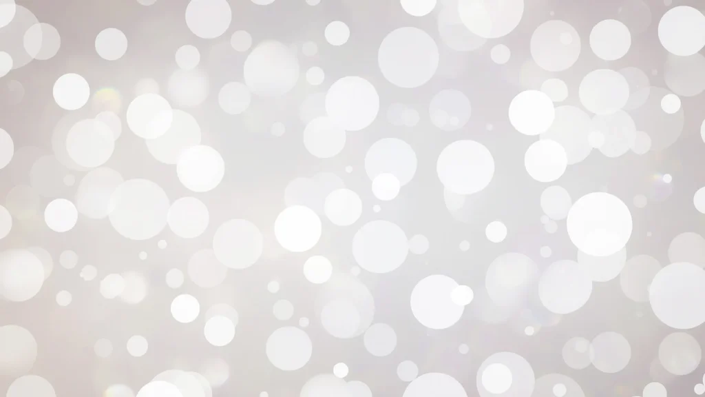 White Bokeh Background For PowerPoint With Silver Light Circles