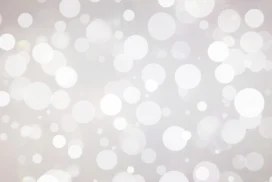 White Bokeh Background For PowerPoint With Silver Light Circles