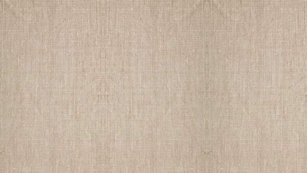 Beige Linen Background for PowerPoint with a Fine Slubbed Fabric Weave