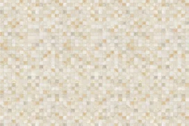 Beige Mosaic Background for PowerPoint with Small Pearl and Honey Marble Tiles