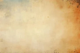 Grunge Paper Background for PowerPoint in Beige with a Rust Orange Edge and Blue Gray Corner