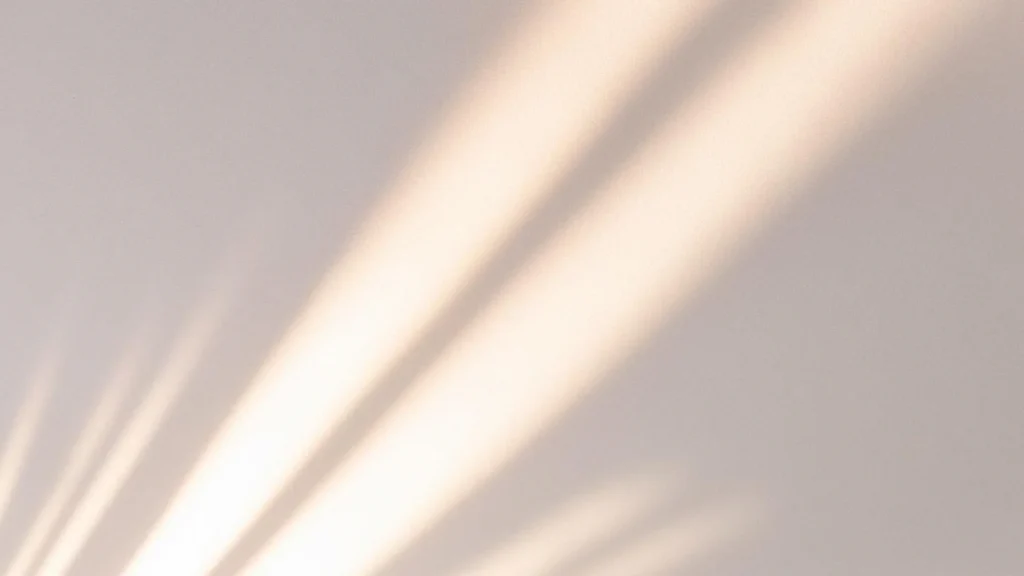 Beige Background For PowerPoint With Soft Diagonal Sunlight Beams
