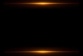 Black Gold Background for PowerPoint with Two Horizontal Light Flares