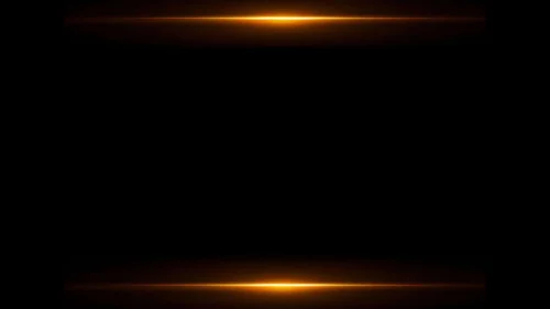 Black Gold Background for PowerPoint with Two Horizontal Light Flares