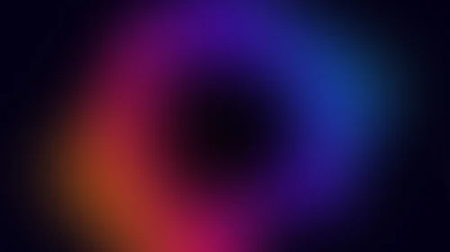 Black Hole Background for PowerPoint with a Blurred Purple, Blue and Orange Glow Ring Black Hole Background for PowerPoint with a Blurred Purple, Blue and Orange Glow Ring