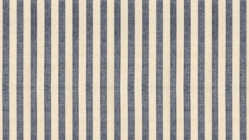 Blue cream striped fabric background for PowerPoint with woven ticking stripe texture