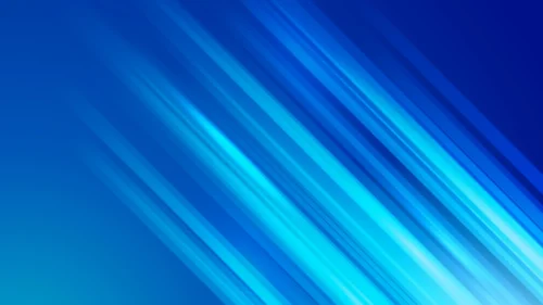 Blue Background for PowerPoint with Bright Cyan Rays