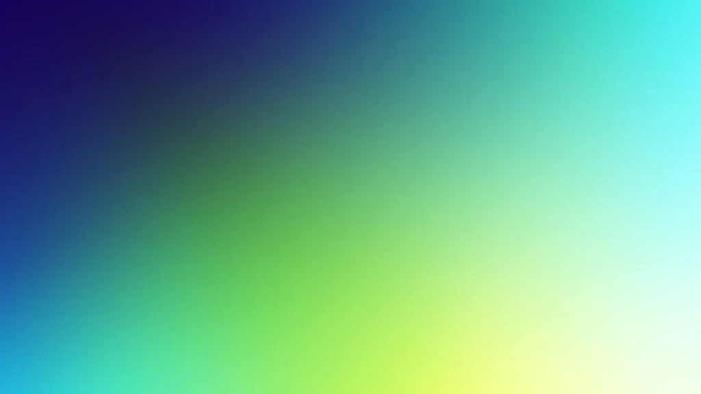 Colorful Gradient Background For PowerPoint From Deep Indigo Through Lime To A Pale Aqua Glow