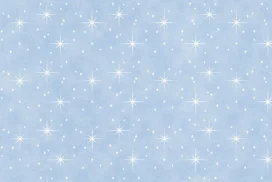Blue Star Background for Google Slides with White Twinkle Stars on Cloudy Periwinkle