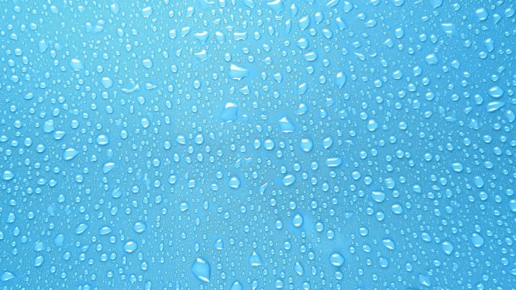 Blue Water Drops Texture Background for PowerPoint